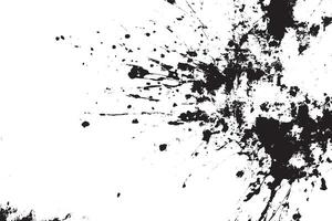 An abstract grunge texture in black and white, created with a brush and showing signs of wear and damage vector