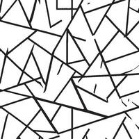 Geometric Design A illustration featuring a geometric pattern in shades of black and white This abstract design showcases intricate shapes and lines vector