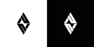 Modern and unique PP logo design vector
