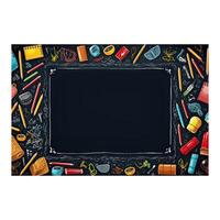 Back to school, Abstract blackboard, board with chalk school sup vector