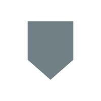 Simple Blank Shield Template Logo Design vector