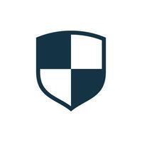 Square Blank Shield Template Logo Design vector