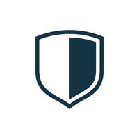 Basic Blank Shield Template Design vector