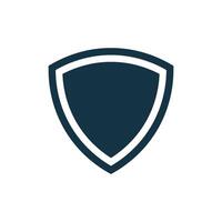 Triangle Blank Shield Template Logo Design vector