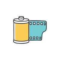Illustration of camera film roll vector