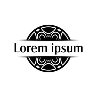Geometric Round Frame Design for Modern Logos