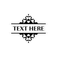 Elegant Square Geometric Frame for Minimalist Packaging vector