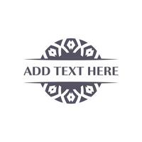 Decorative emblem design suitable for event services and venue branding vector