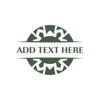 Classic badge design with customizable text suitable for logos and seals vector