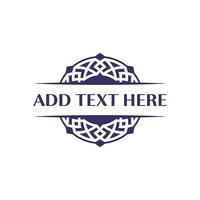 Decorative emblem design suitable for event services and venue branding vector