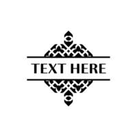 Abstract Geometric Frame Design for Minimalist Invitations vector