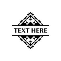 Ornate Abstract Line Frame for Sophisticated Logos vector
