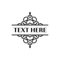 Art Deco Geometric Frame for Elegant Label Designs vector