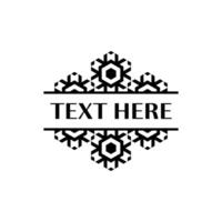 Celtic Knot-Inspired Frame Design for Vintage Labels vector