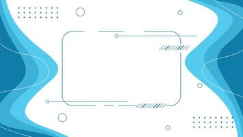 Blue memphis style minimalist background vector