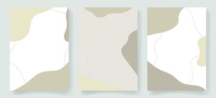 Set of abstract memphis backgrounds vector