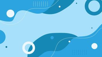 Blue memphis style abstract background vector