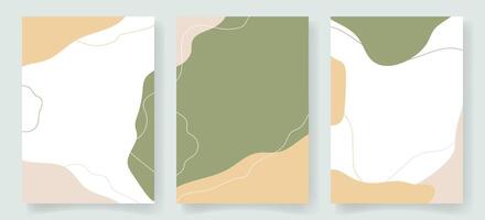 Set of abstract memphis backgrounds design vector
