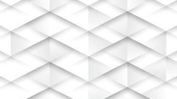 White geometric background with 3d cube pattern vector