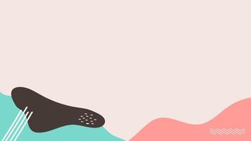 Minimalist memphis backgrounds with copy space for text vector