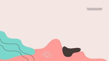 Abstract memphis style backgrounds with copy space vector
