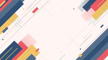 Abstract geometric background with soft colors vector