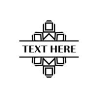 Celtic Knot-Inspired Frame Design for Timeless Branding vector