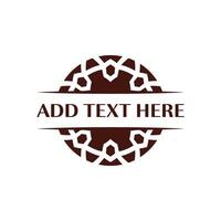 Elegant circular emblem design ideal for luxury branding vector