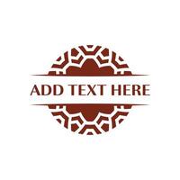Classic badge design with customizable text suitable for logos and seals vector