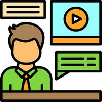 Interview Icon Design vector