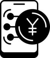 Japanese Yen Icon Design Symbpl vector
