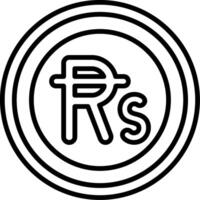 Mauritian Rupee Icon Design Symbpl vector