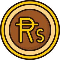 Mauritian Rupee Icon Design Symbpl vector