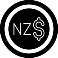 New Zealand Dollar Icon Design Symbpl vector