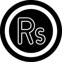 Pakistani rupee Icon Design Symbpl vector