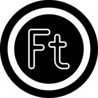Hungarian Forint Icon Design Symbpl vector