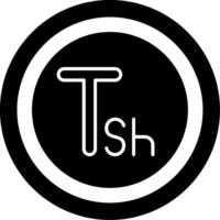 Tanzanian Shilling Icon Design Symbpl vector