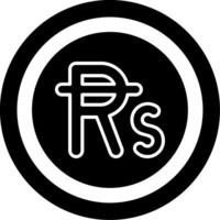 Mauritian Rupee Icon Design Symbpl vector