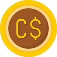 Canadian Dollar Icon Design Symbpl vector