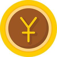 Chinese Yuan Icon Design Symbpl vector
