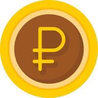 Russian Ruble Icon Design Symbpl vector