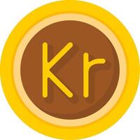 Swedish Krona Icon Design Symbpl vector