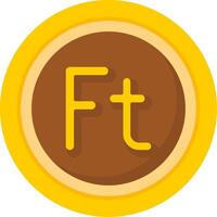 Hungarian Forint Icon Design Symbpl vector