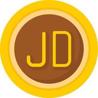 Jordanian Dinar Icon Design Symbpl vector