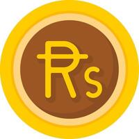 Mauritian Rupee Icon Design Symbpl vector