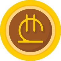 Georgian Lari Icon Design Symbpl vector