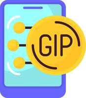 Gibraltar Pound Icon Design Symbpl vector