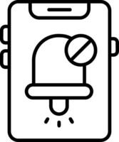 Notifications off Icon Design vector