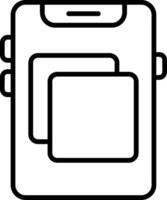 Screen mirroring Icon Design vector