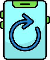 Rotate Icon Design vector